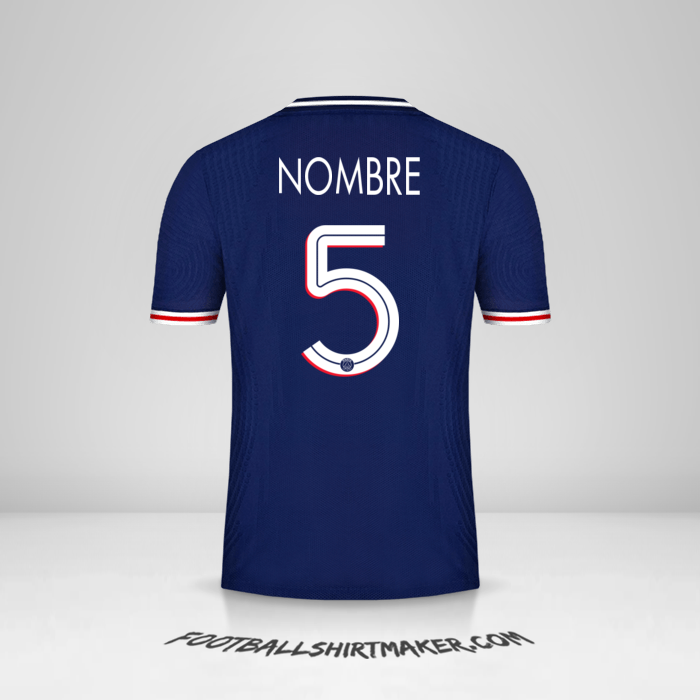 Jersey Paris Saint Germain Cup 2020/21 -  nombre - 5