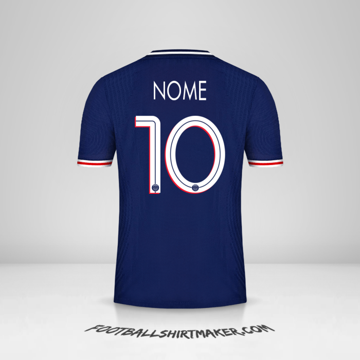 Camisa Paris Saint Germain Cup 2020/21 -  nome - 10