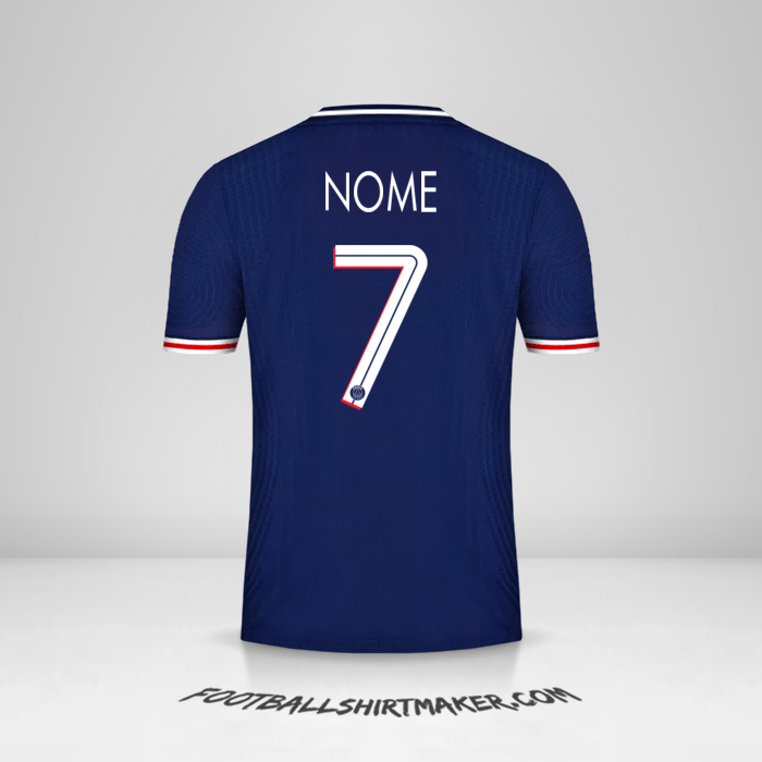 Camisa Paris Saint Germain Cup 2020/21 -  nome - 7