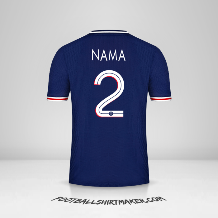 Jersey Paris Saint Germain Cup 2020/21 -  nama - 2