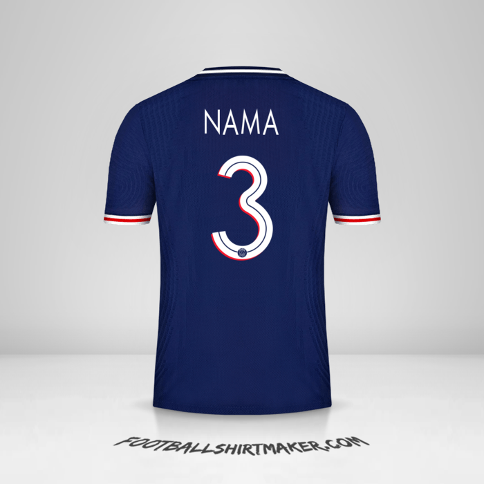 Jersey Paris Saint Germain Cup 2020/21 -  nama - 3