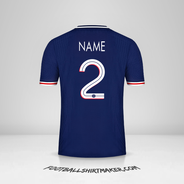 Jersey Paris Saint Germain Cup 2020/21 -  name - 2