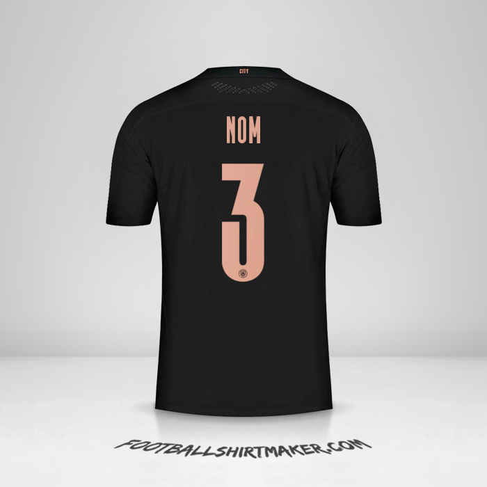 Maillot Manchester City Cup 2020/21 Extérieur -  nom - 3