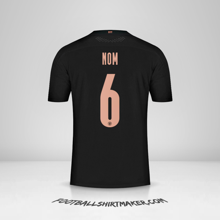 Maillot Manchester City Cup 2020/21 Extérieur -  nom - 6