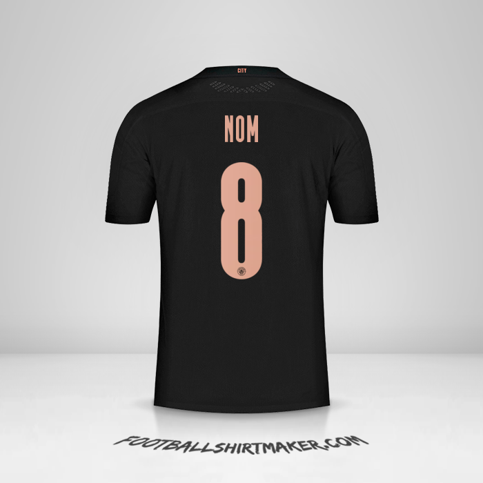 Maillot Manchester City Cup 2020/21 Extérieur -  nom - 8