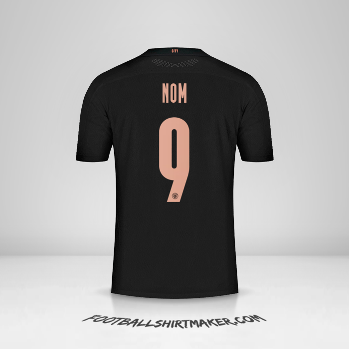 Maillot Manchester City Cup 2020/21 Extérieur -  nom - 9