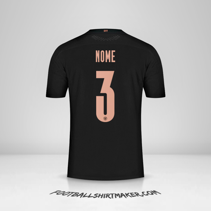 Maglia Manchester City Cup 2020/21 Seconda -  nome - 3