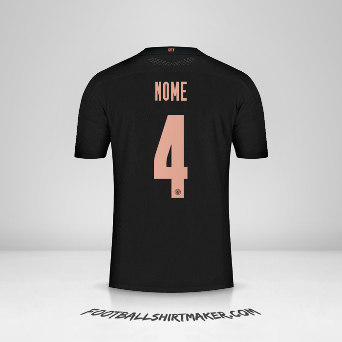 Maglia Manchester City Cup 2020/21 Seconda -  nome - 4