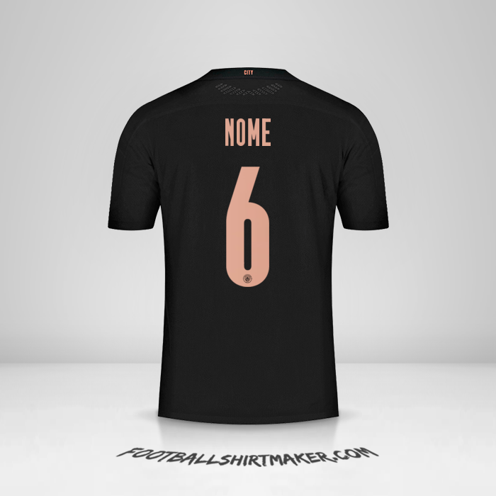 Maglia Manchester City Cup 2020/21 Seconda -  nome - 6