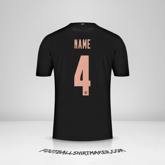 Trikot Manchester City Cup 2020/21 Auswärts -  name - 4