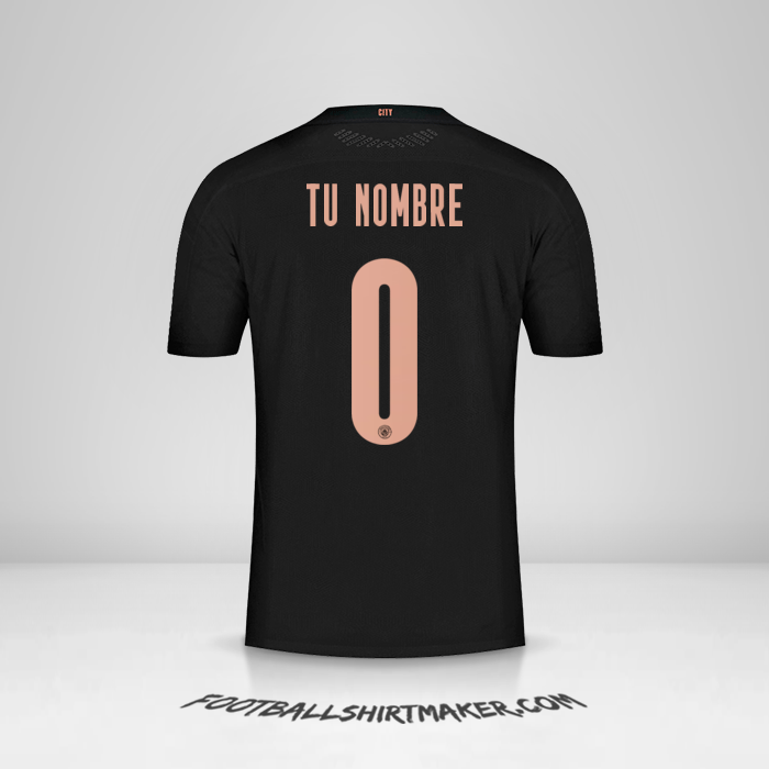 Camiseta Manchester City Cup 2020/21 II -  tu nombre - 0