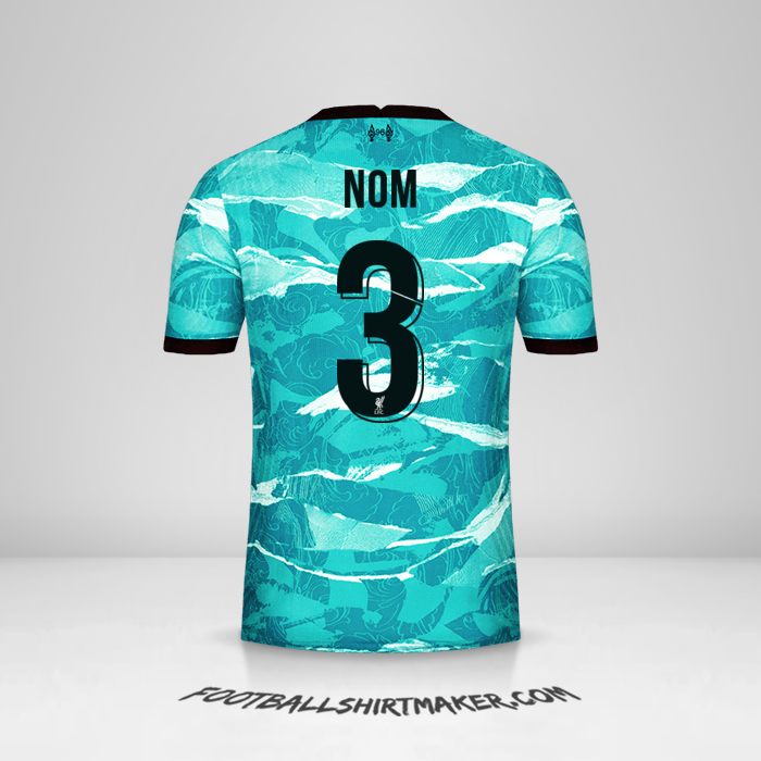 Maillot Liverpool FC Cup 2020/21 Extérieur -  nom - 3
