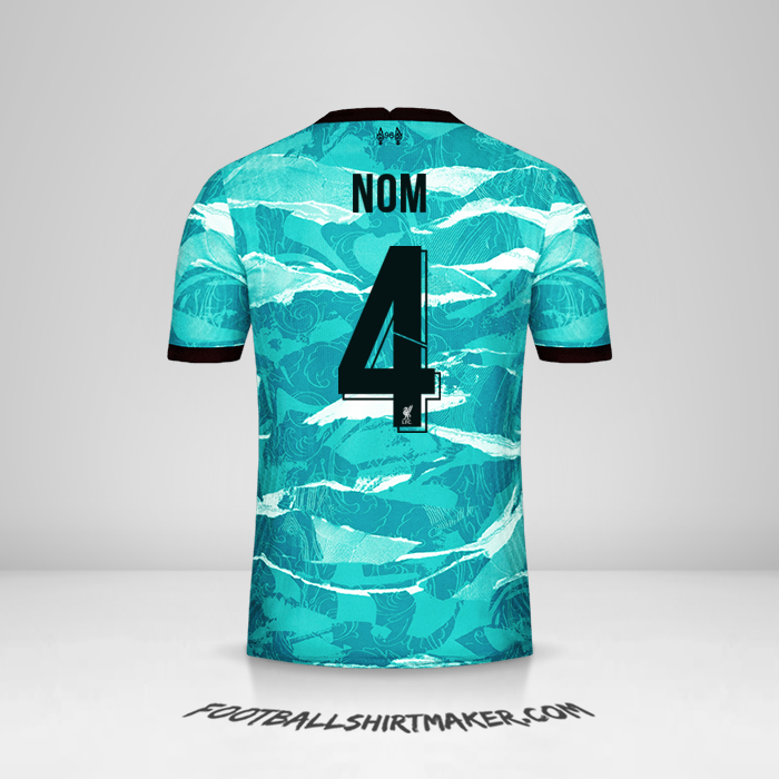 Maillot Liverpool FC Cup 2020/21 Extérieur -  nom - 4