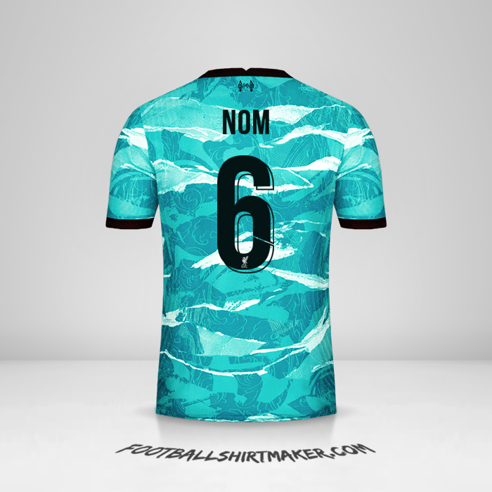 Maillot Liverpool FC Cup 2020/21 Extérieur -  nom - 6