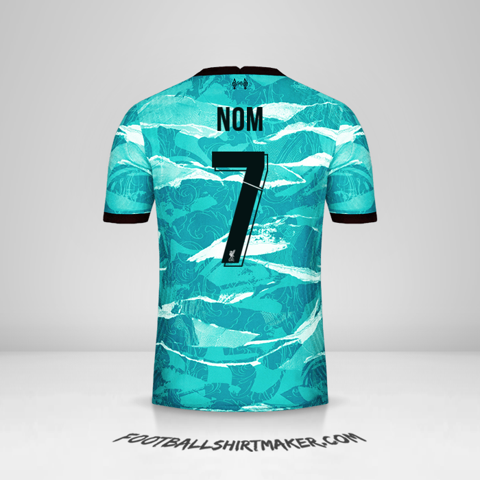 Maillot Liverpool FC Cup 2020/21 Extérieur -  nom - 7