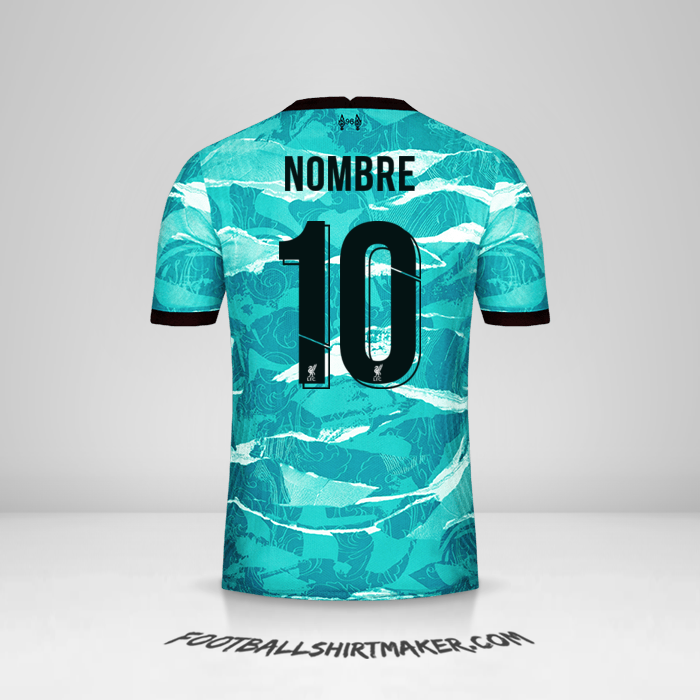 Jersey Liverpool FC Cup 2020/21 Visita -  nombre - 10