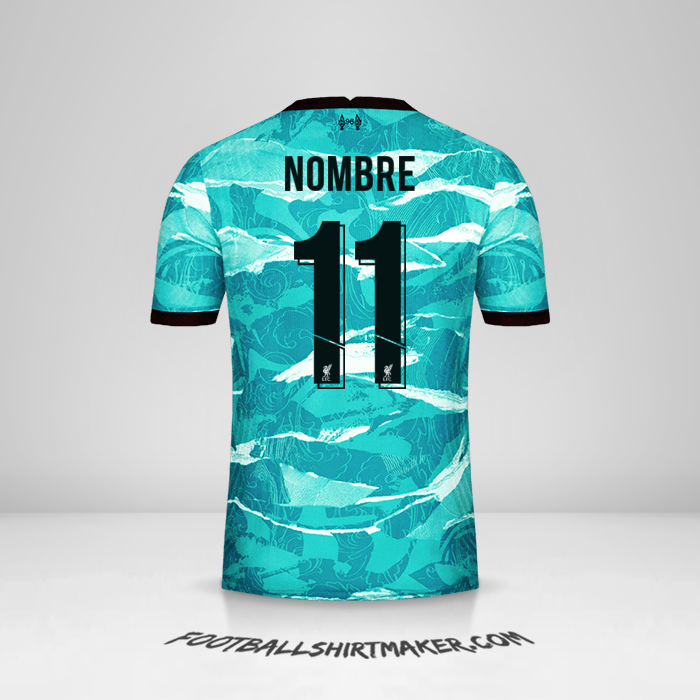 Jersey Liverpool FC Cup 2020/21 Visita -  nombre - 11