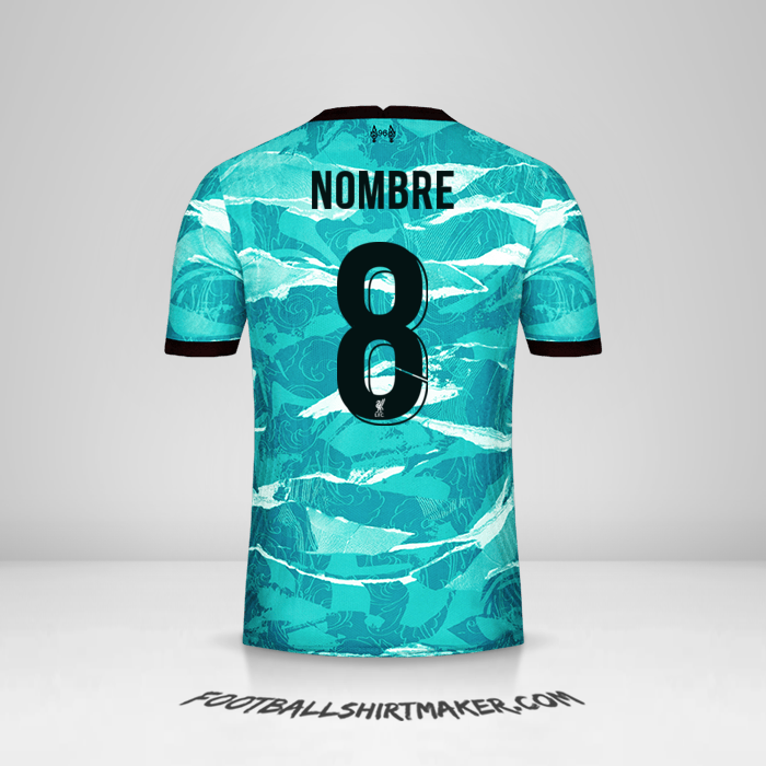 Camiseta Liverpool FC Cup 2020/21 Visita -  nombre - 8