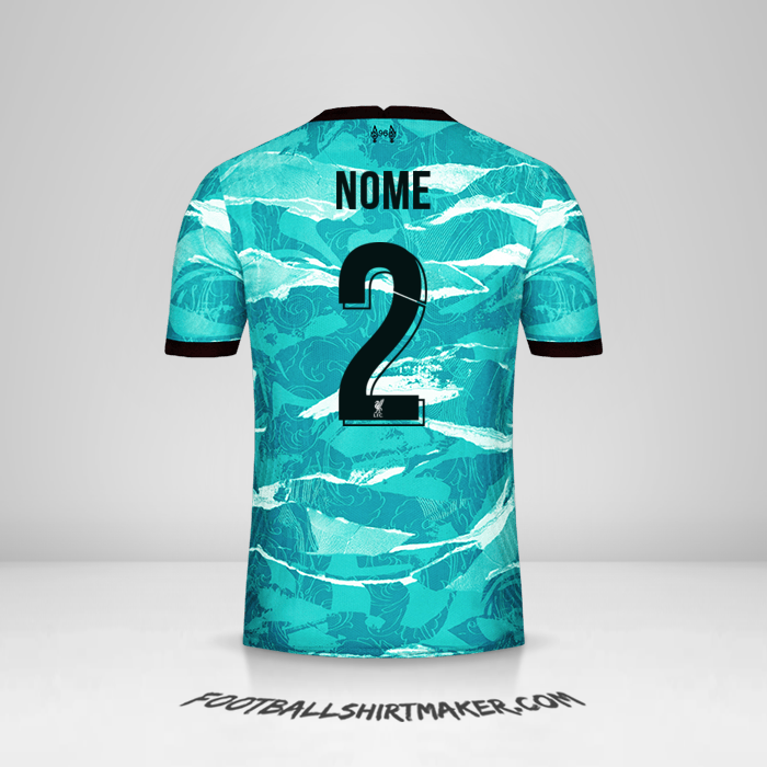 Maglia Liverpool FC Cup 2020/21 Seconda -  nome - 2