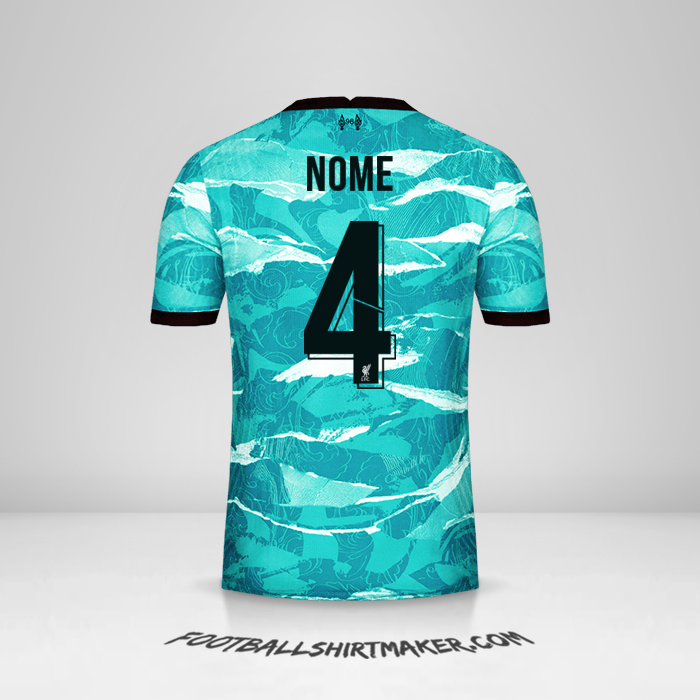 Maglia Liverpool FC Cup 2020/21 Seconda -  nome - 4