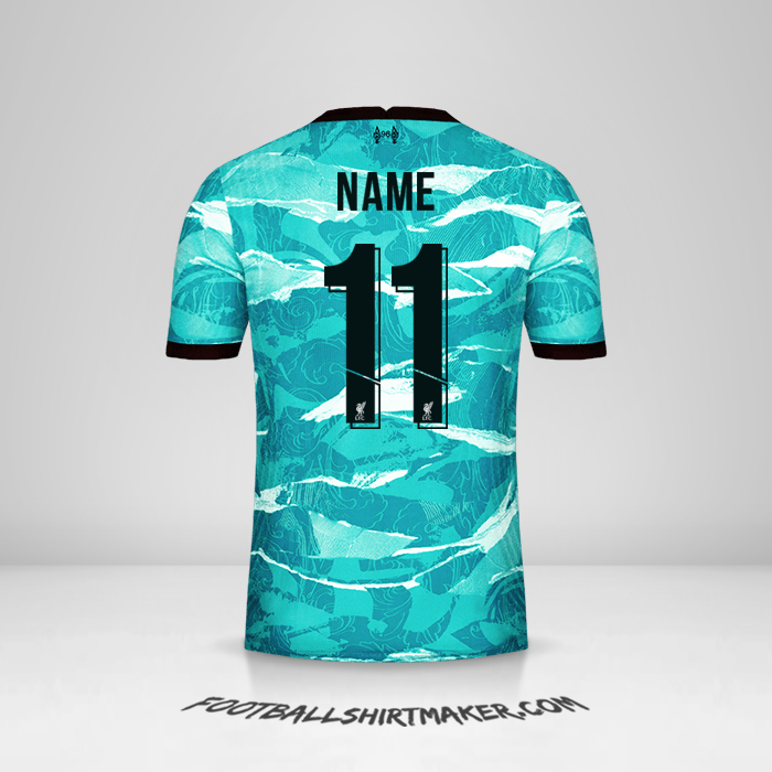 Jersey Liverpool FC Cup 2020/21 Away -  name - 11