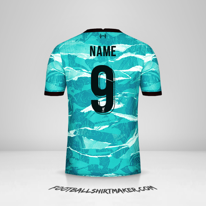 Jersey Liverpool FC Cup 2020/21 Away -  name - 9