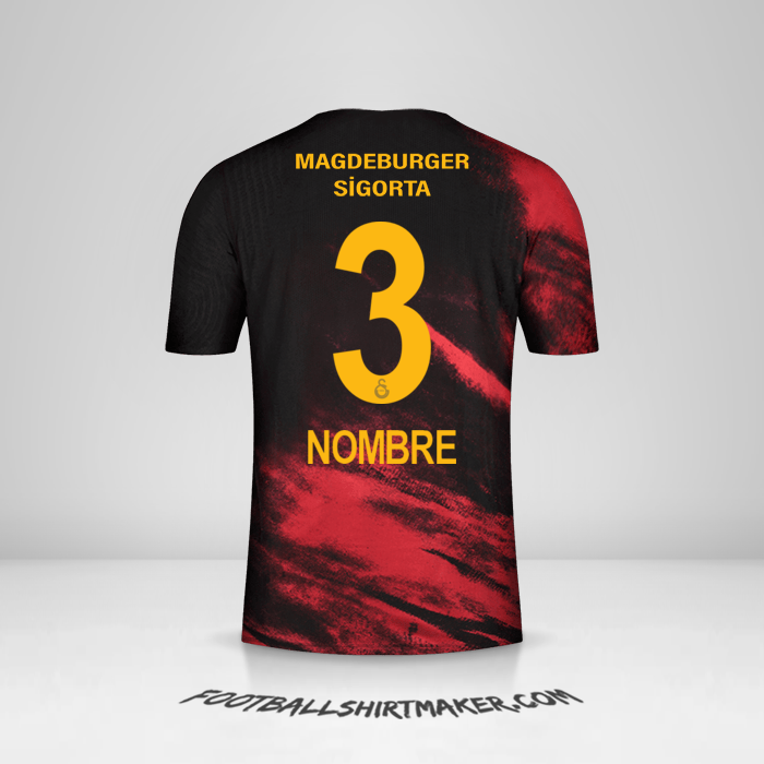 Jersey Galatasaray SK 2020/21 Visita -  nombre - 3