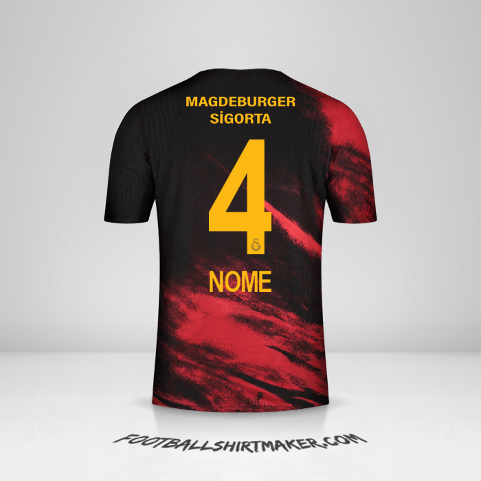 Maglia Galatasaray SK 2020/21 Seconda -  nome - 4
