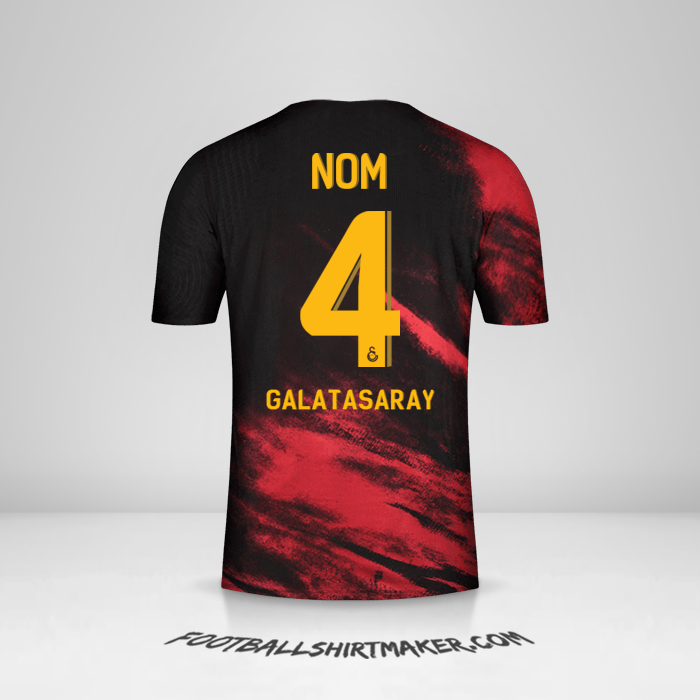 Maillot Galatasaray SK Cup 2020/21 Extérieur -  nom - 4