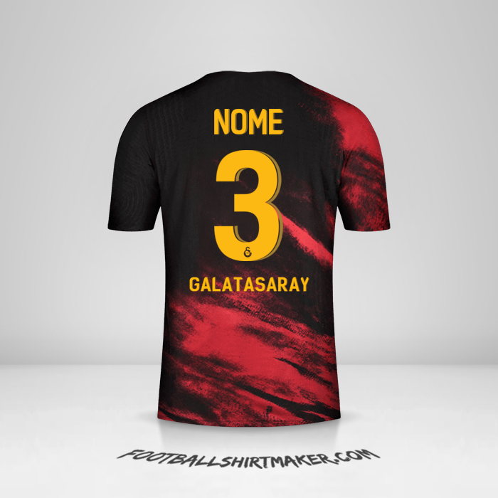Camisa Galatasaray SK Cup 2020/21 Alternativa -  nome - 3