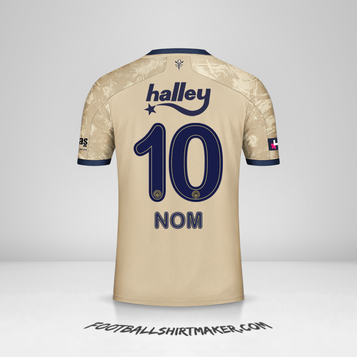 Maillot Fenerbahce SK 2020/21 Extérieur -  nom - 10