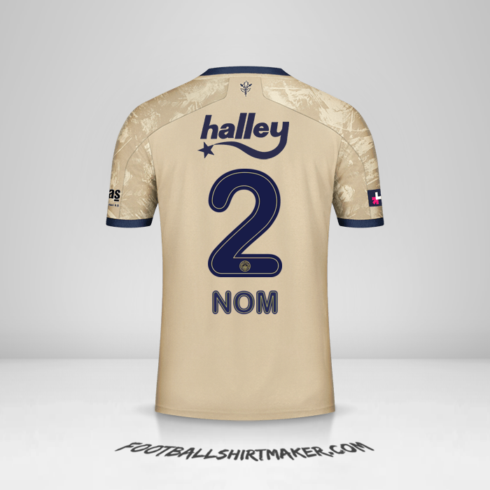 Maillot Fenerbahce SK 2020/21 Extérieur -  nom - 2