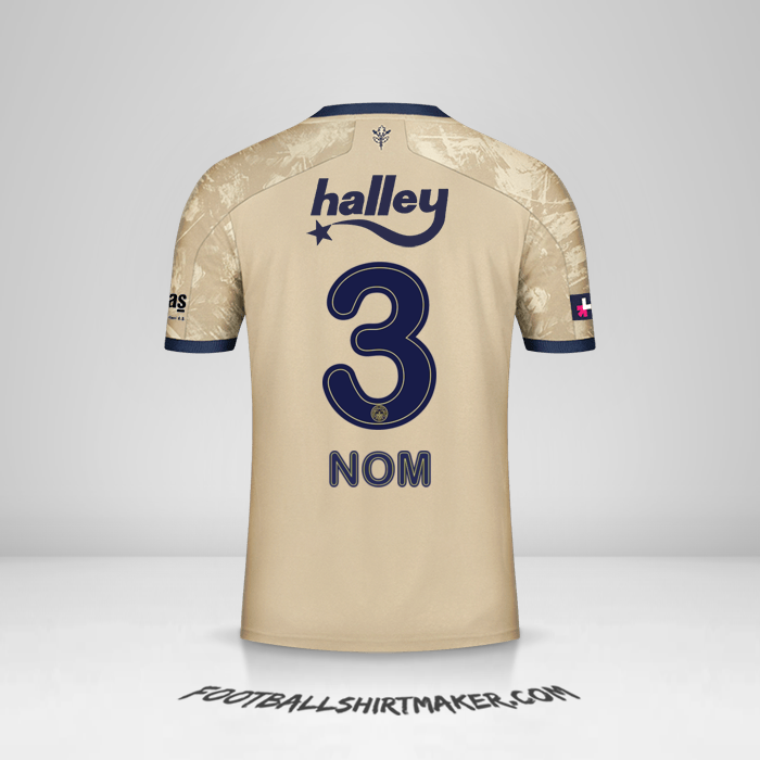 Maillot Fenerbahce SK 2020/21 Extérieur -  nom - 3