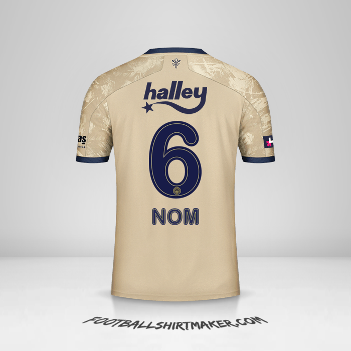 Maillot Fenerbahce SK 2020/21 Extérieur -  nom - 6