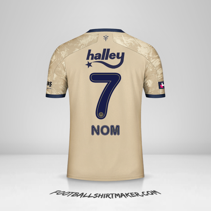 Maillot Fenerbahce SK 2020/21 Extérieur -  nom - 7
