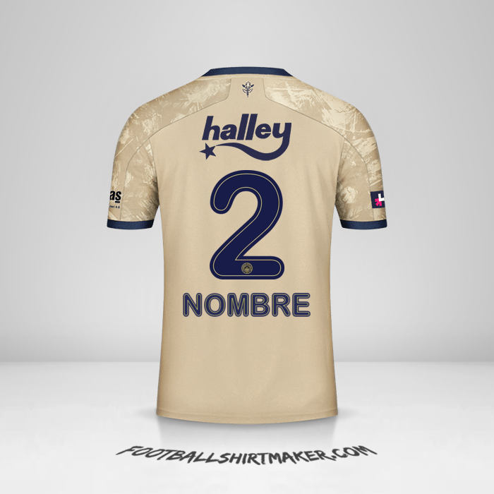 Jersey Fenerbahce SK 2020/21 Visita -  nombre - 2