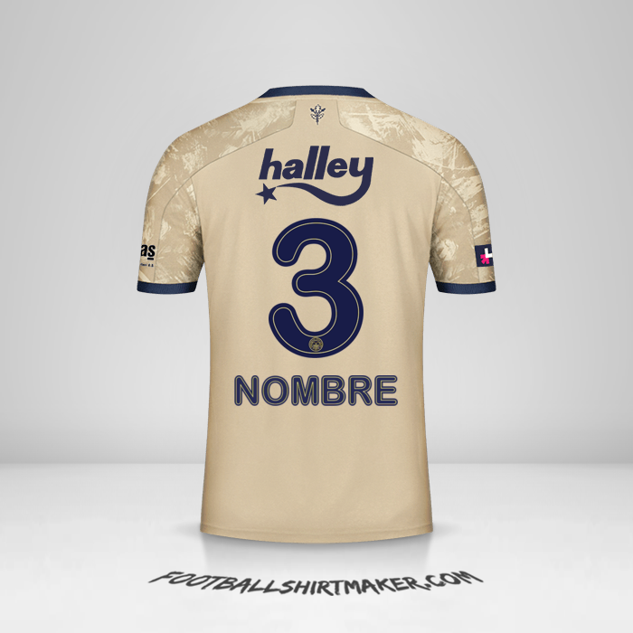 Jersey Fenerbahce SK 2020/21 Visita -  nombre - 3