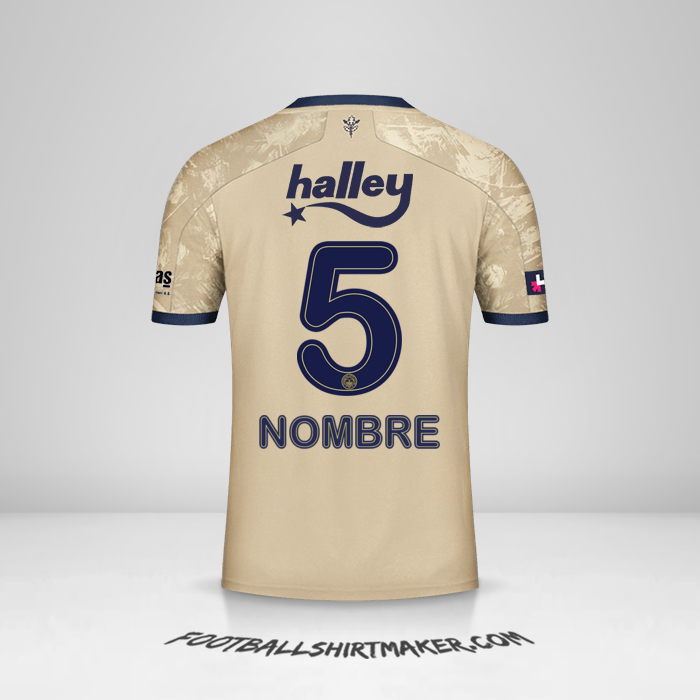 Camiseta Fenerbahce SK 2020/21 Visita -  nombre - 5