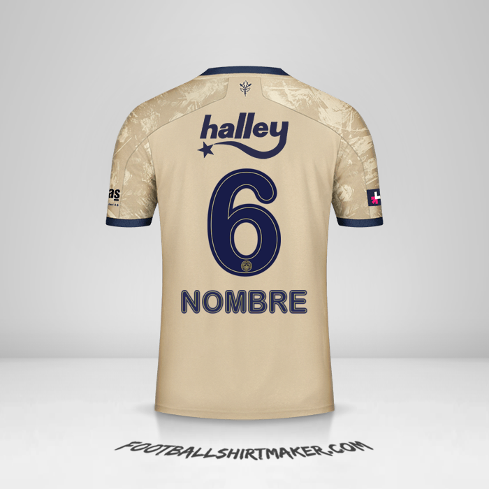 Jersey Fenerbahce SK 2020/21 Visita -  nombre - 6