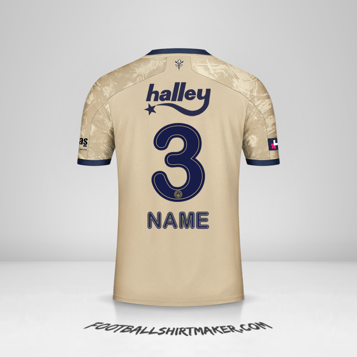 Trikot Fenerbahce SK 2020/21 Auswärts -  name - 3