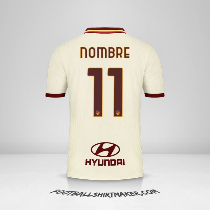 Camiseta AS Roma 2020/21 Visita -  nombre - 11