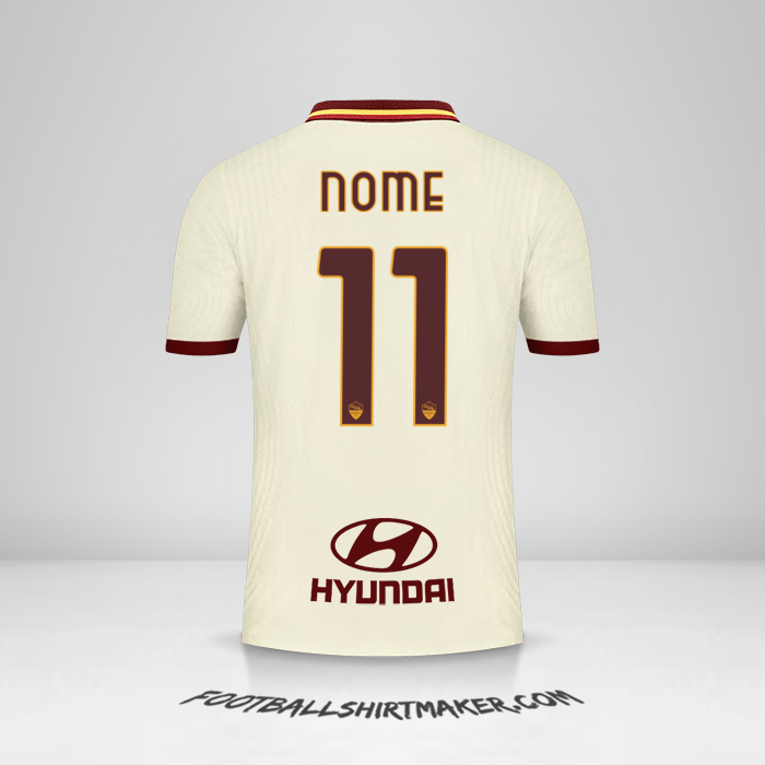Maglia AS Roma 2020/21 Seconda -  nome - 11