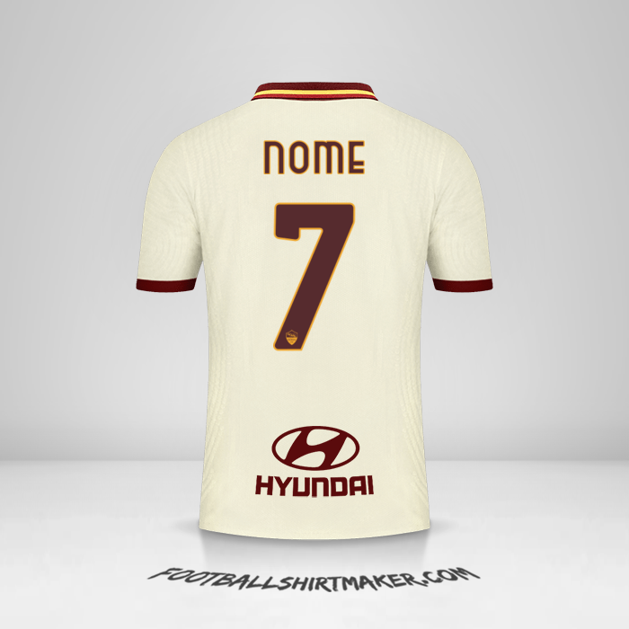 Camisa AS Roma 2020/21 Alternativa -  nome - 7