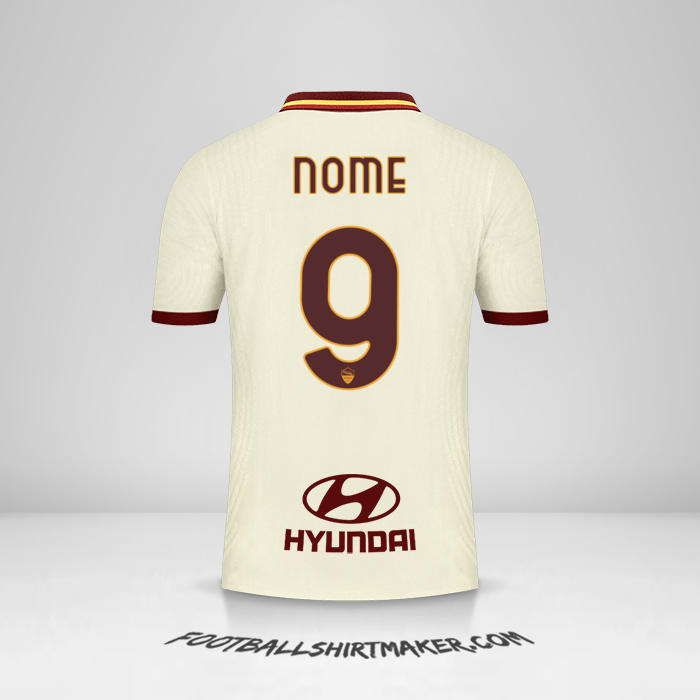 Camisola AS Roma 2020/21 Alternativa -  nome - 9