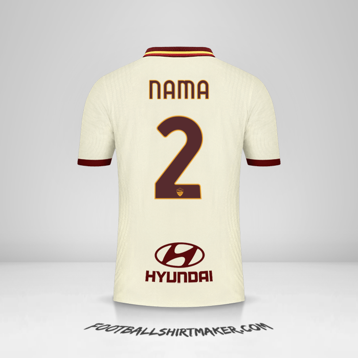 Jersey AS Roma 2020/21 Alternatif -  nama - 2