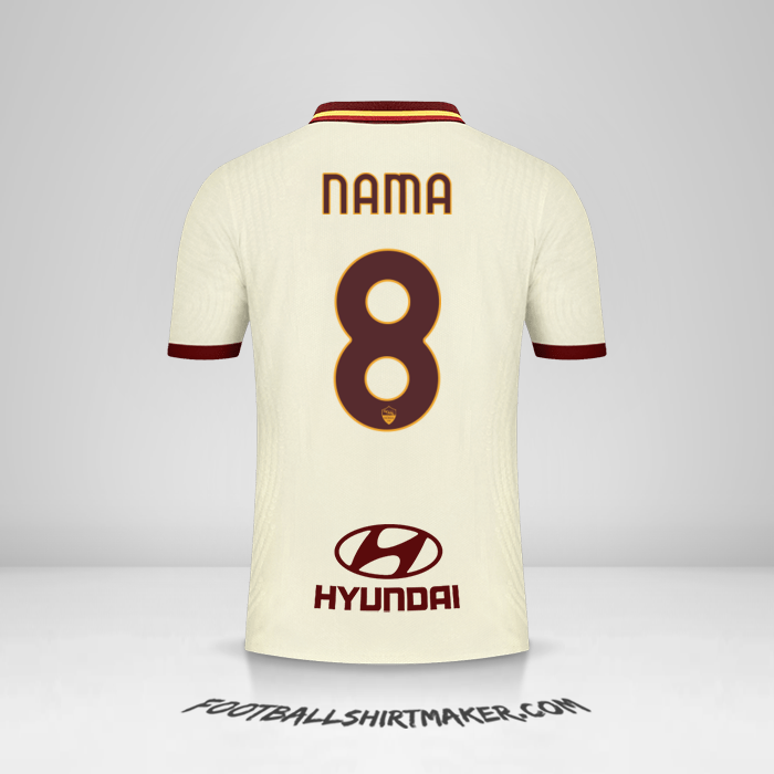 Jersey AS Roma 2020/21 Alternatif -  nama - 8