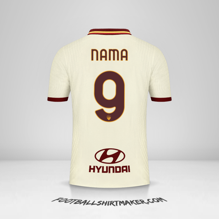 Jersey AS Roma 2020/21 Alternatif -  nama - 9