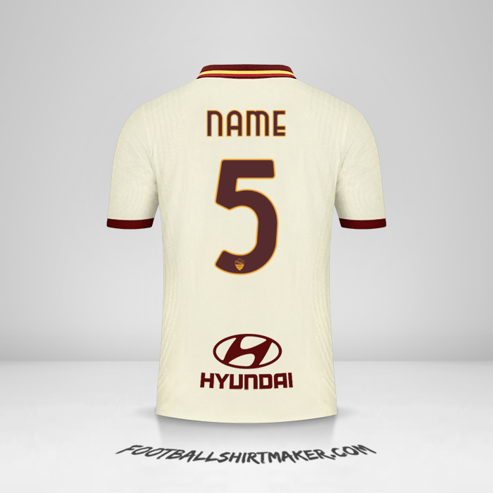 Jersey AS Roma 2020/21 Away -  name - 5