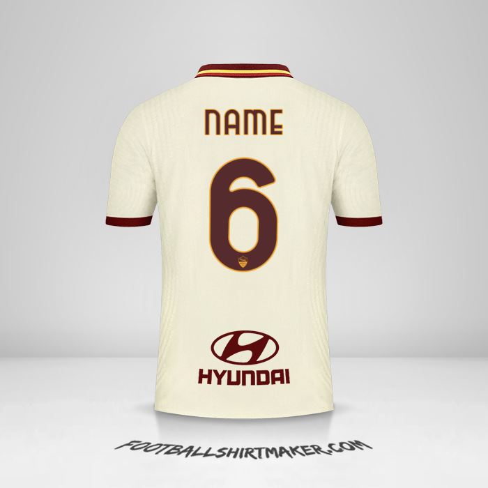 Jersey AS Roma 2020/21 Away -  name - 6
