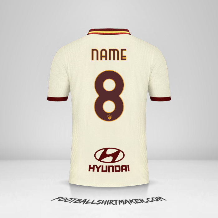 Jersey AS Roma 2020/21 Away -  name - 8